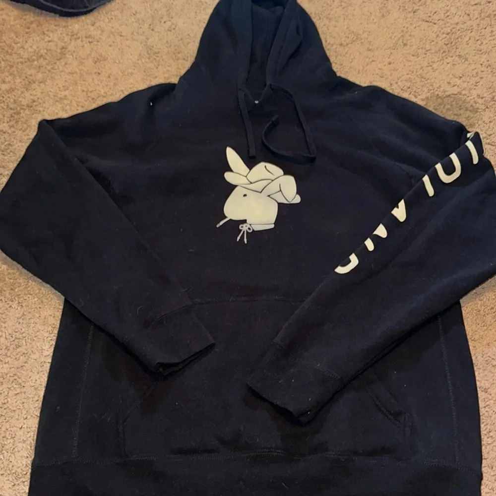 Black Hoodie with Graphic Design